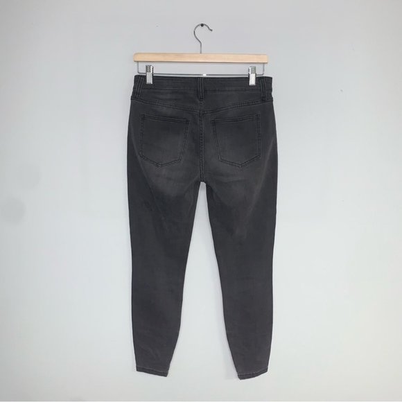Pistola Jeans Size 28 Black Wash Faded Premium Denim Ankle Zip Skinny Mid-Rise - Picture 5 of 9
